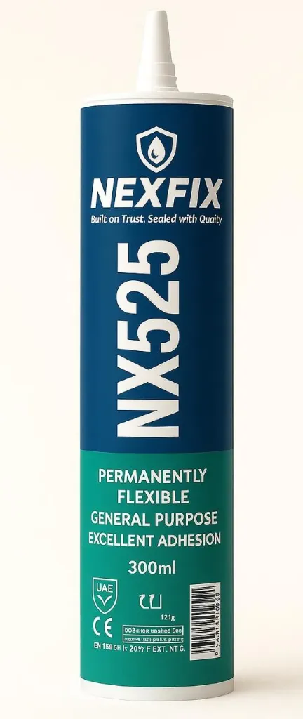 NEXFIX NX-525 Silicone Sealant 1 (White, 300ml)