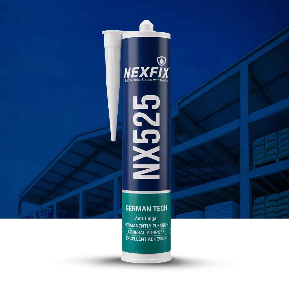 [NX-SIL-525-WHT-300] NEXFIX NX-525 Silicone Sealant (300 ML) (White)